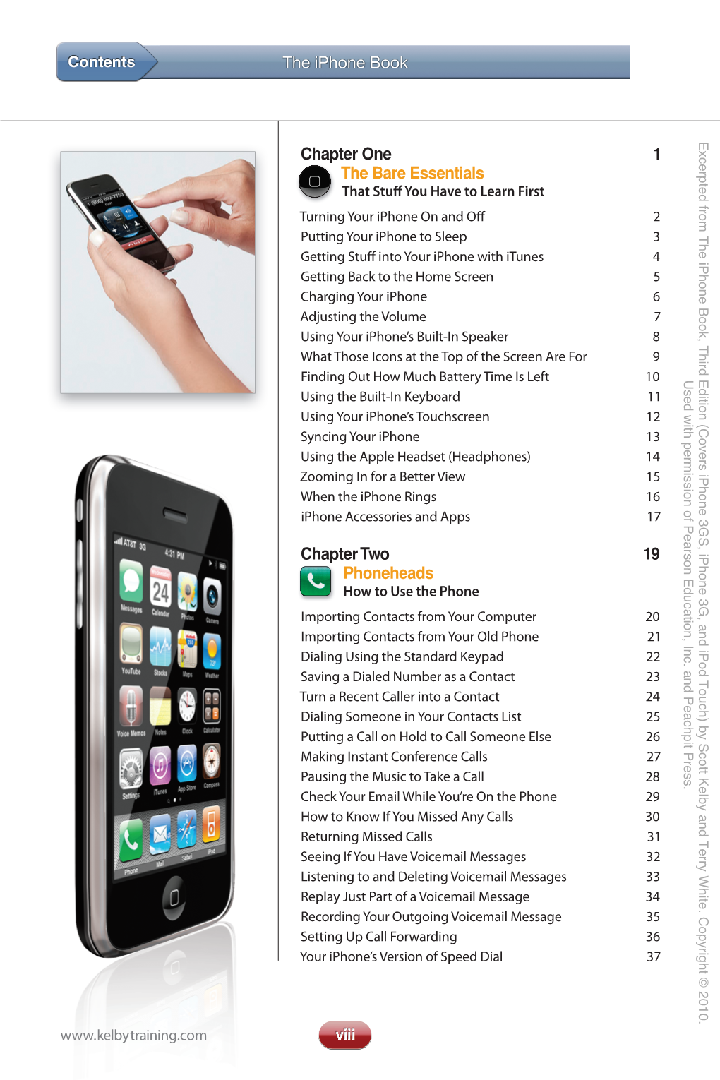 The Iphone Book Viii Chapter One 1 the Bare Essentials Chapter Two 19 Phoneheads Viii Viviiviiviiviviivivvivvivvivvivvivivivvivv
