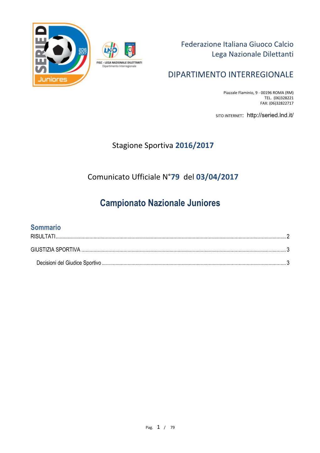 Campionato Nazionale Juniores