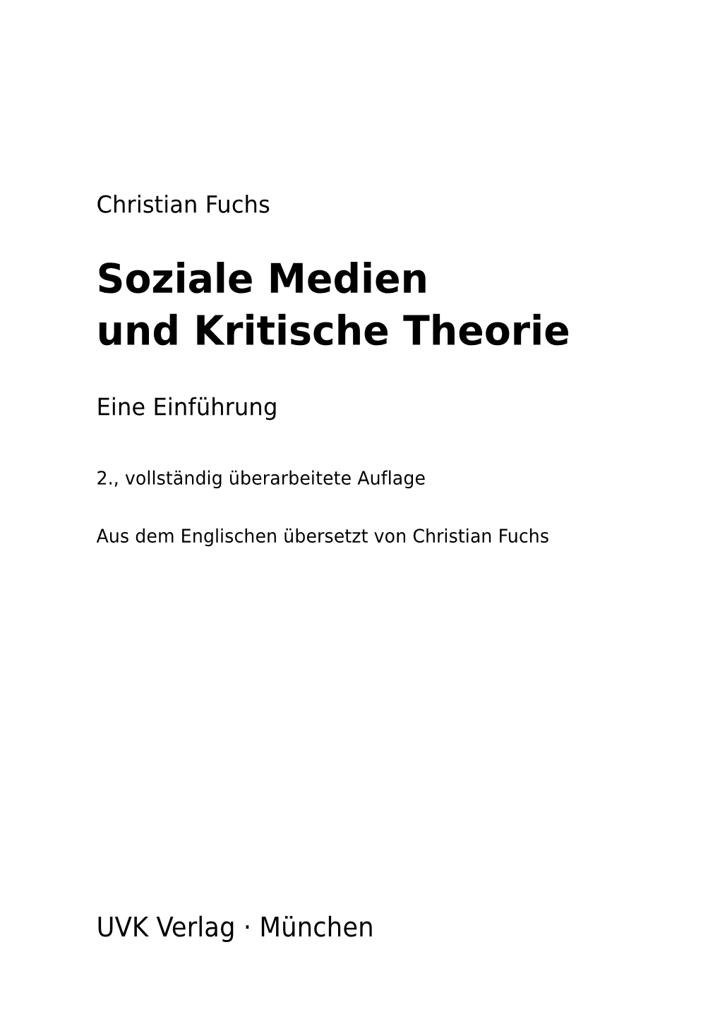 Soziale Medien Und Kritische Theorie