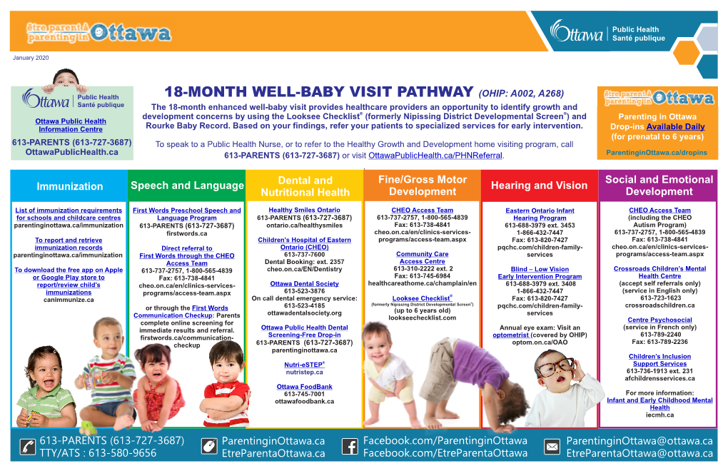 18-Month Well-Baby Visit Pathway