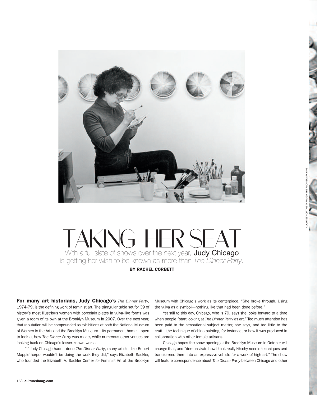"Taking Her Seat." Cultured Magazine . September 2017