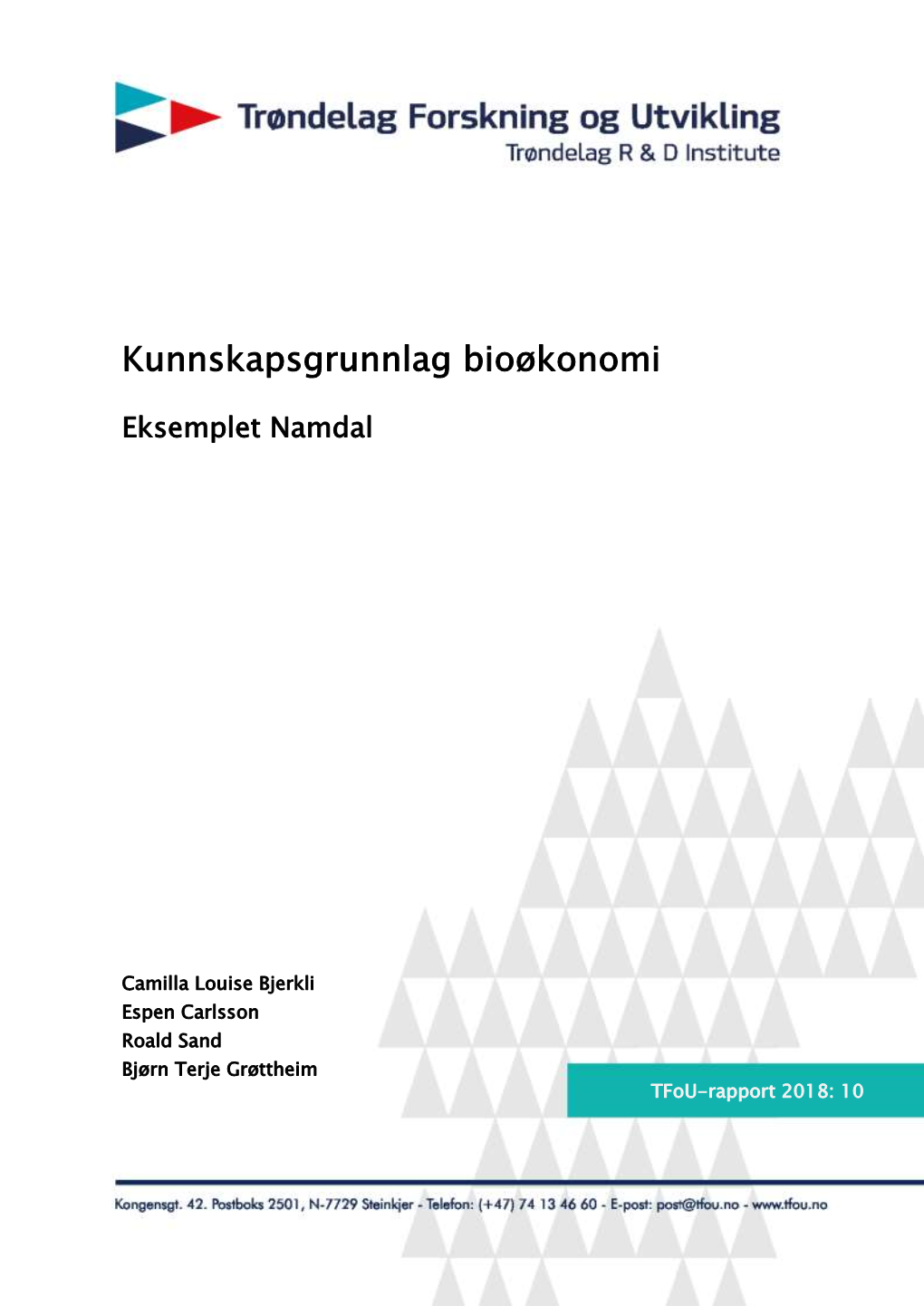 Kunnskapsgrunnlag Bioøkonomi