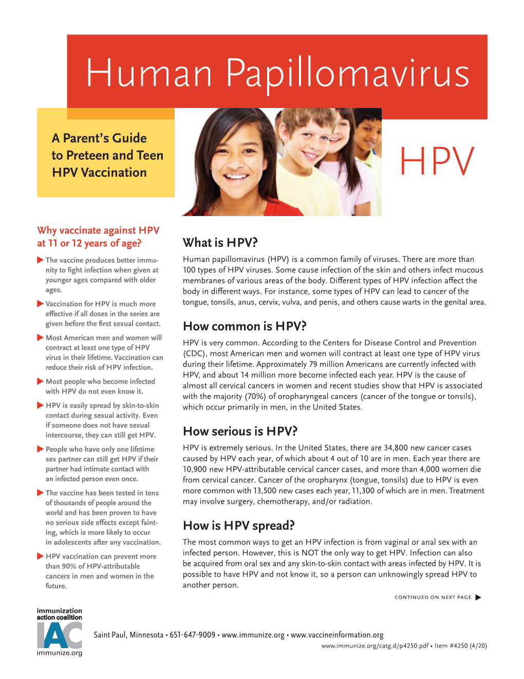 HPV Vaccine: a Parent's Guide