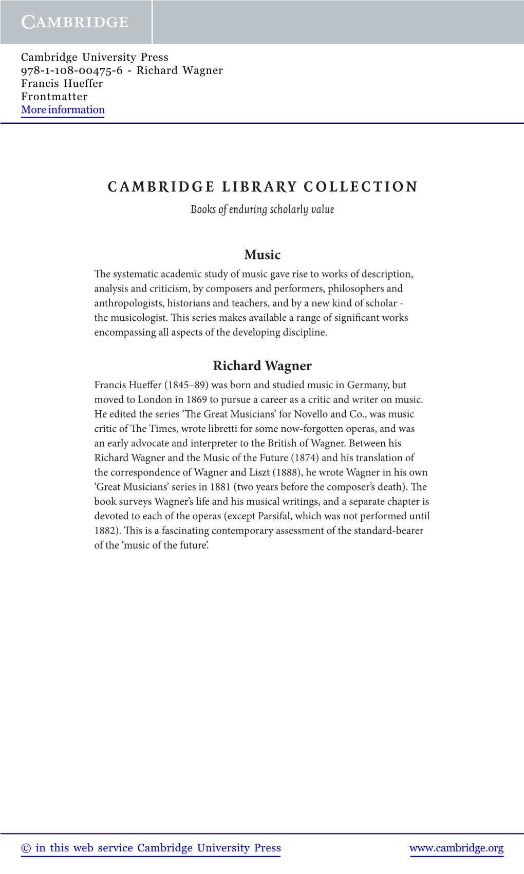 CAMBRIDGE LIBRARY COLLECTION Books of Enduring Scholarly Value