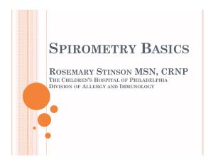 Spirometry Basics