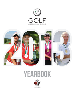 YEARBOOK Golf Association of Ontario