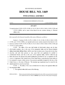 House Bill No. 1469