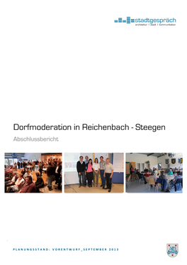 Dorfmoderation in Reichenbach - Steegen Abschlussbericht