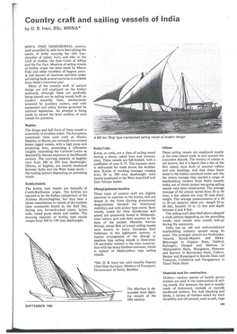 Country Craft and Sailing Vessels of India by D
