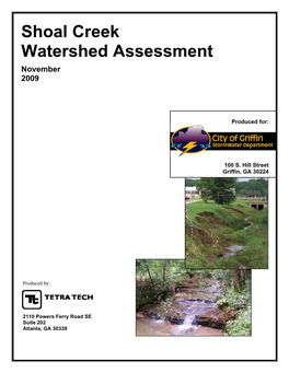 Shoal Creek Watershed Assessment