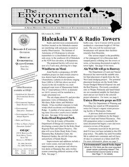 Hawaii Notices * Land Use Commission Notices Laulani Commercial Center