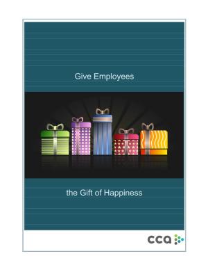 Give Employees the Gift of Happiness