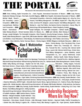 AFW Scholarship Recipients