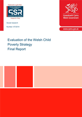 Child Poverty Strategy for Wales – Baseline Indicators