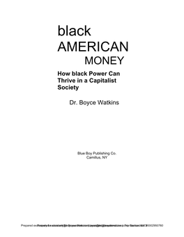 Black AMERICAN MONEY