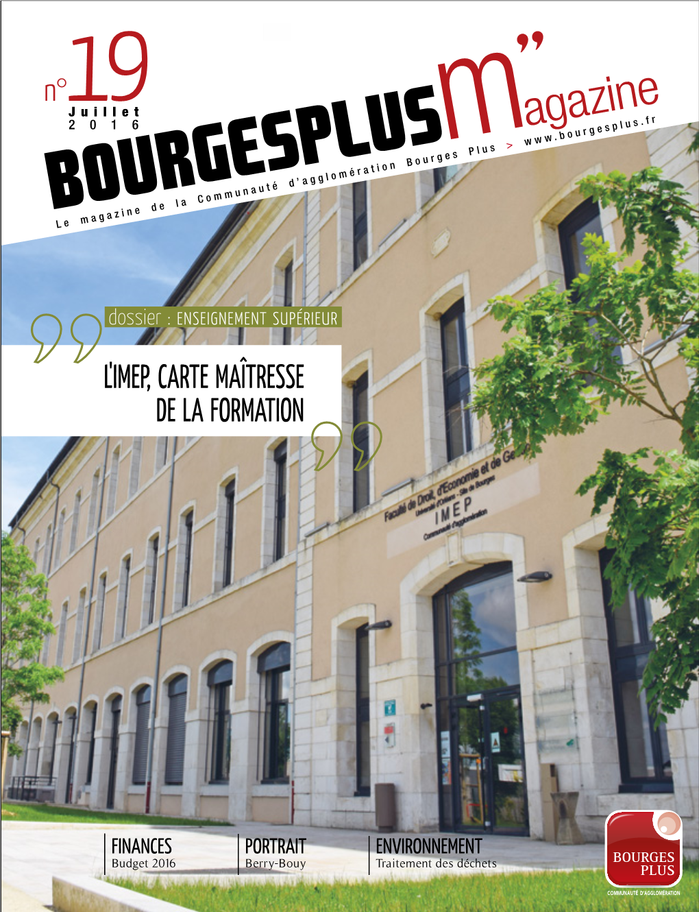 Magazine De La Communauté D’Agglomération Bourges Plus >