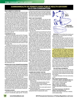 Pennsylvania Fish Consumption Guide