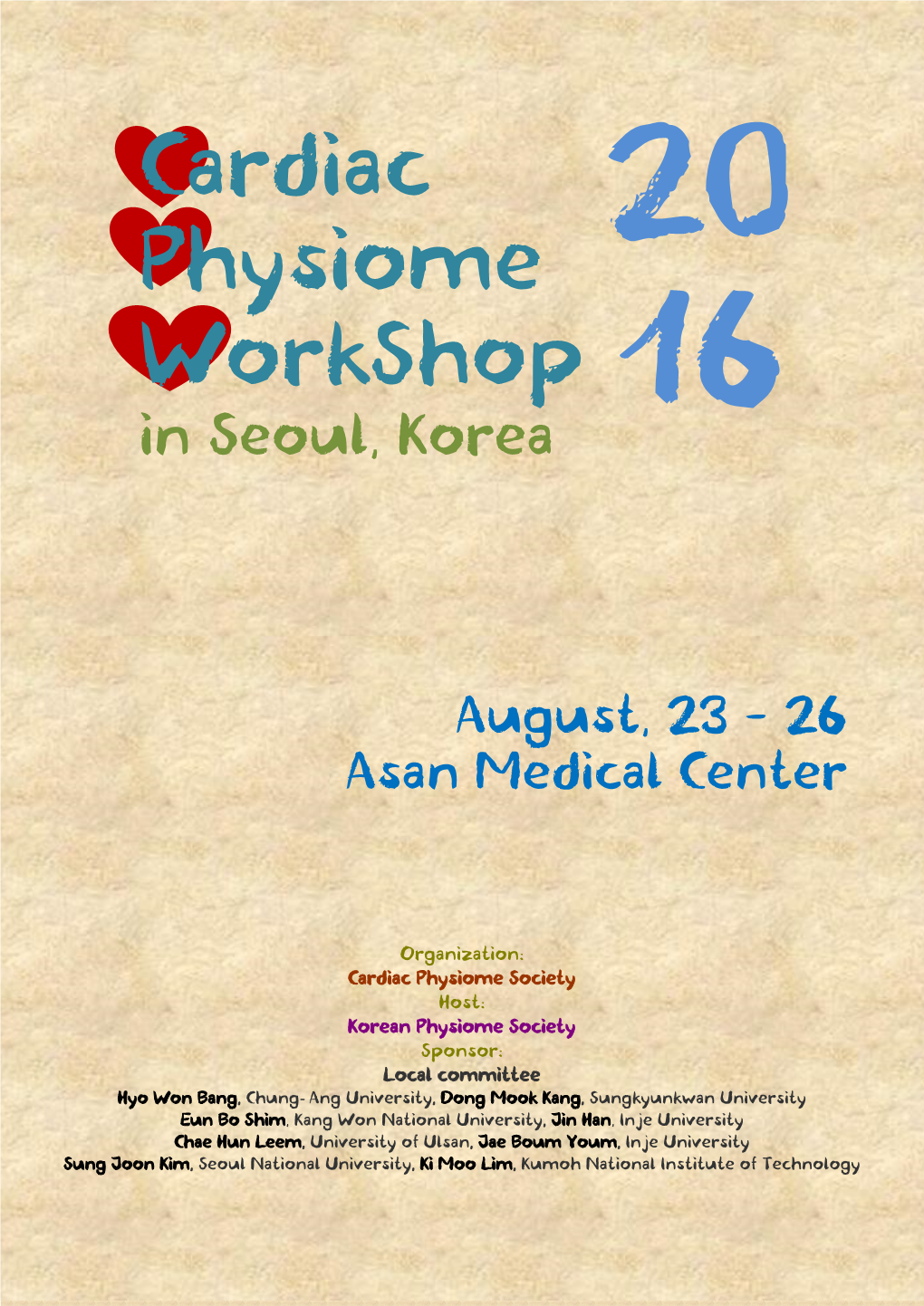 2016 Cardiac Physiome Workshop