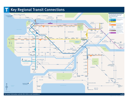 Key Regional Transit Connections (Seven Days a Week)