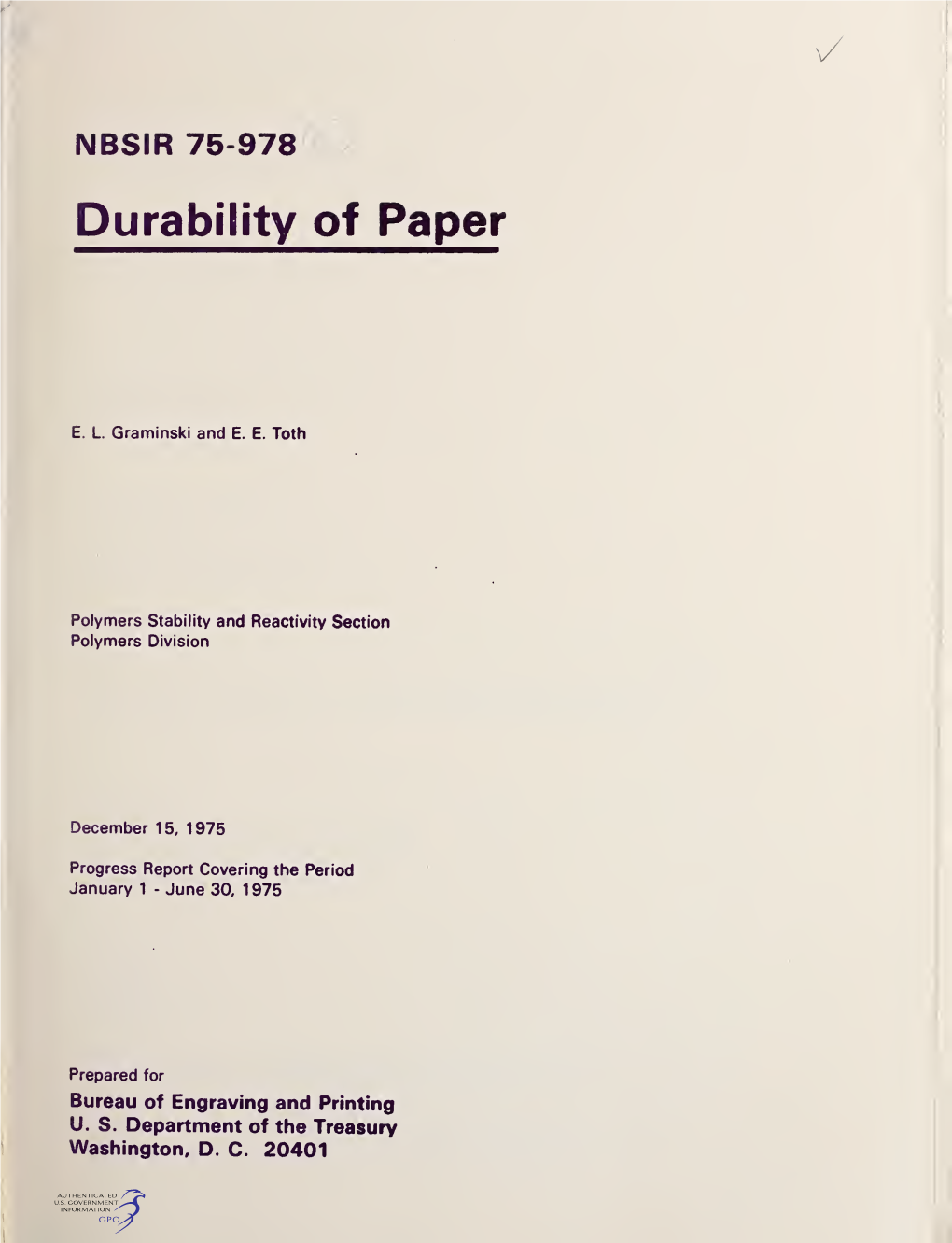 Durability of Paper