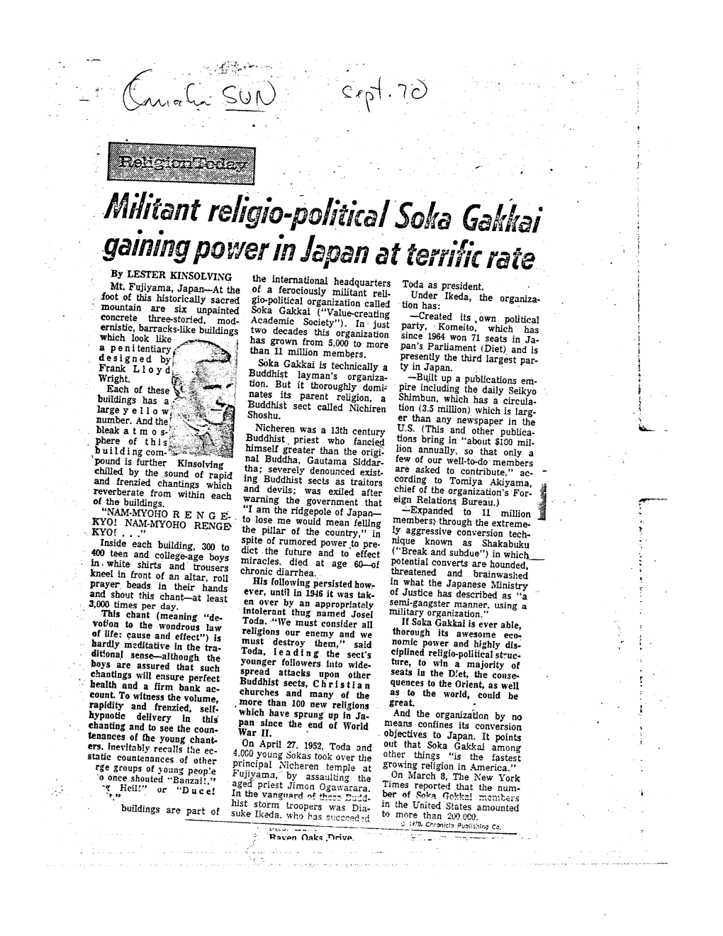 Militant Reii Ip-Political Soto Gaidrai .R. Gaining Power in Japan at Terrific Rate