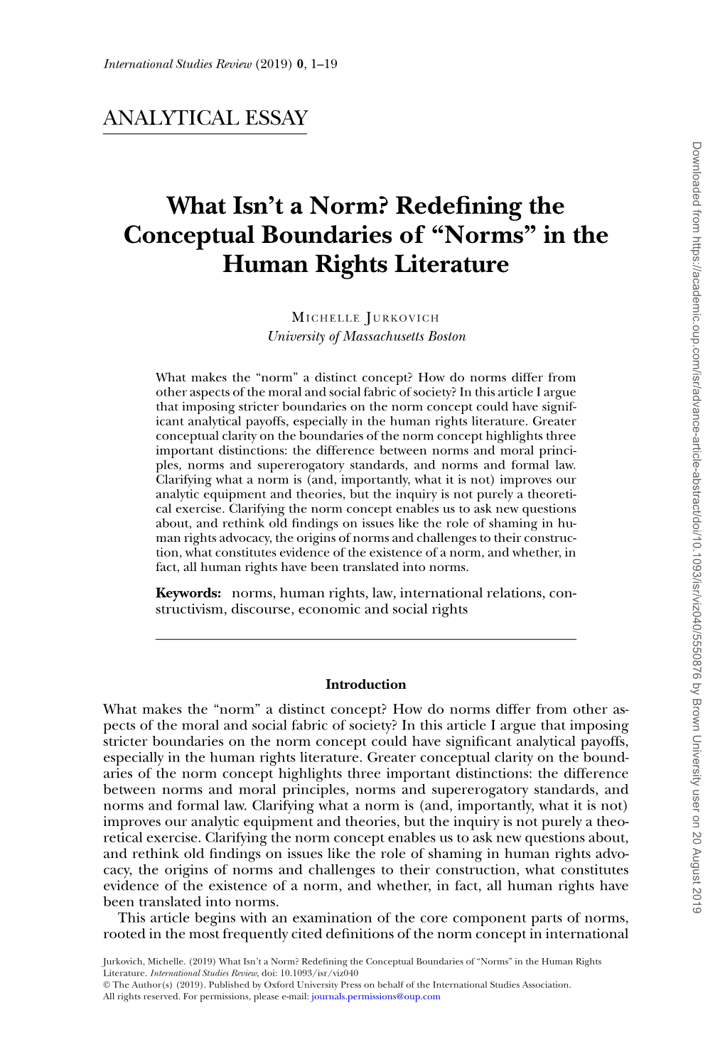 What Isn't a Norm? Redefining the Conceptual Boundaries Of