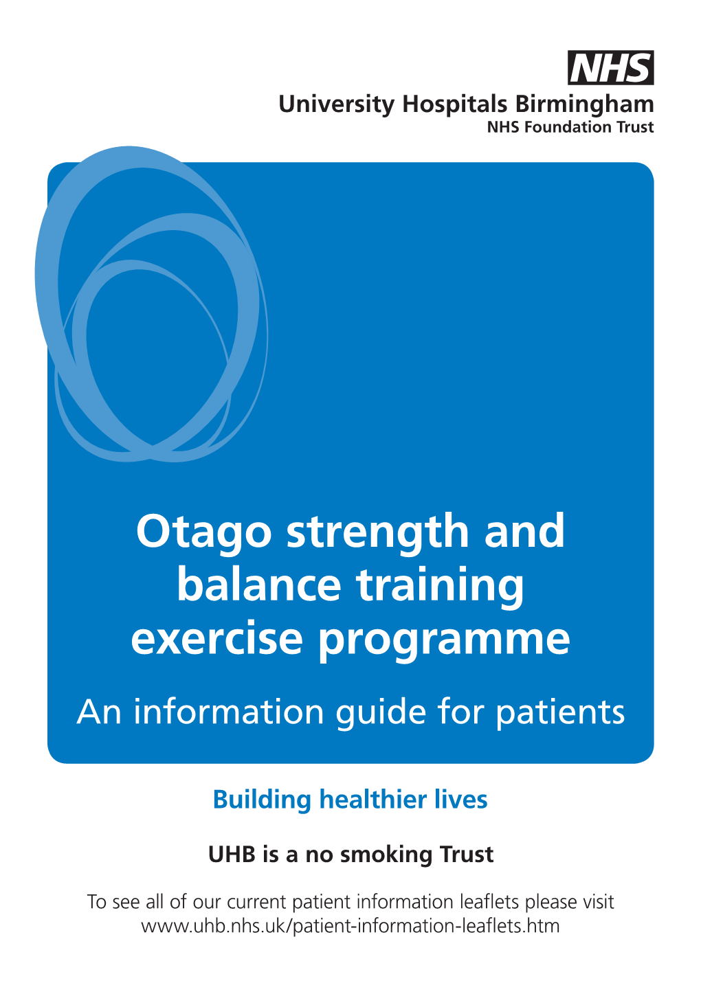 Otago Strength and Balance Training Exercise Programme an Information Guide for Patients