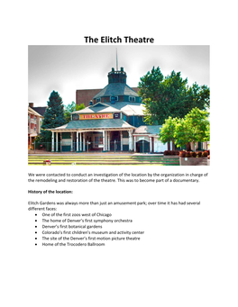 The Elitch Theatre