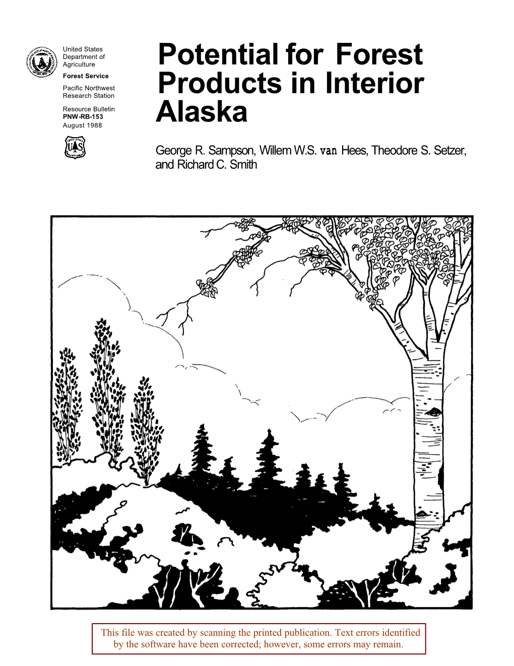 Potential for Forest Products in Interior Alaska