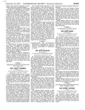 CONGRESSIONAL RECORD— Extensions of Remarks E1645 HON