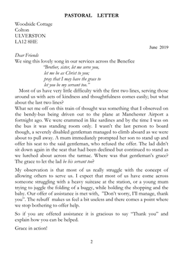 Pastoral Letter