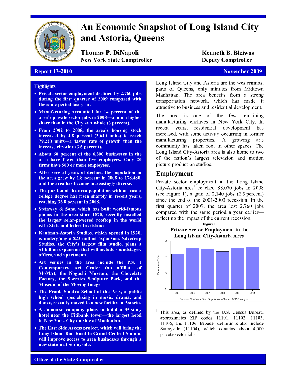 An Economic Snapshot of Long Island City and Astoria, Queens