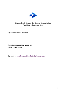 STV Group Plc Dated 19 March 2021