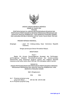 Undang-Undang Republik Indonesia