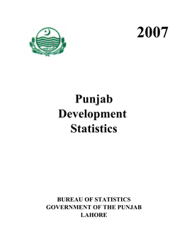 Punjab Development Statistics