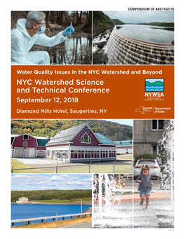 NYC Watershed Science and Technical Conference September 12, 2018
