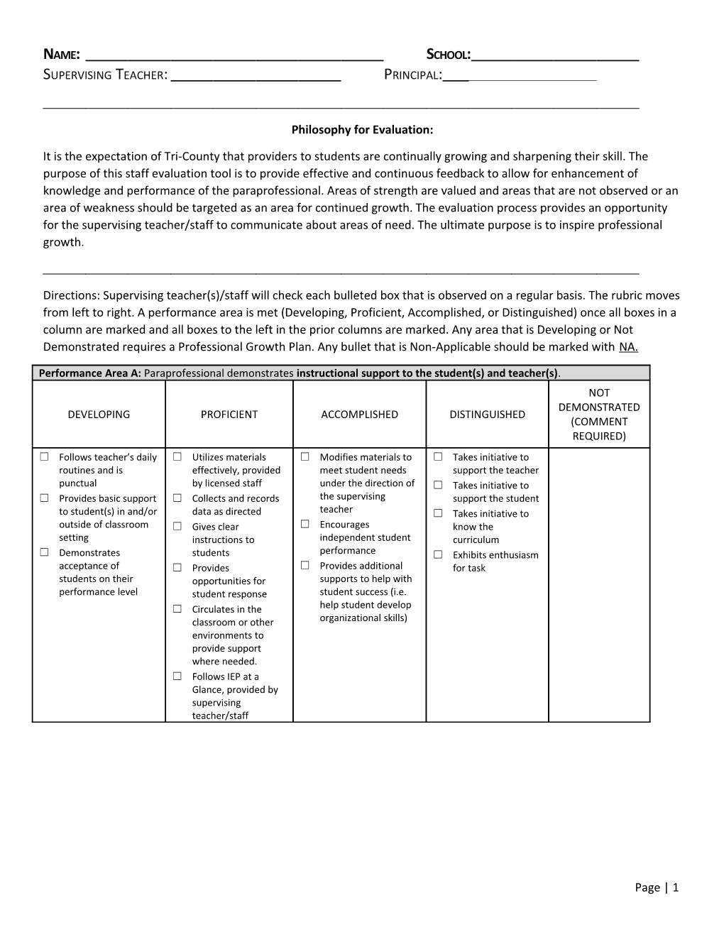 Philosophy for Evaluation