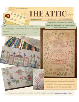 Attic Sampler Newsletter 09012015