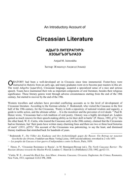Circassian Literature