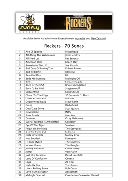Rockers - 70 Songs