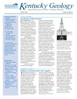 Kentucky Geology May 2000