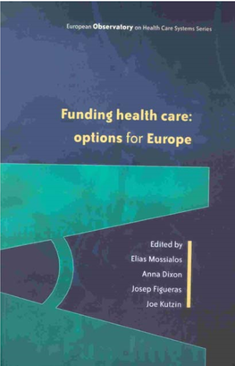 Funding Health Care: Options for Europe