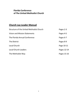 Church Lay Leader Manual
