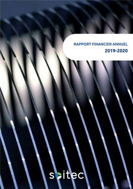 RAPPORT FINANCIER ANNUEL 2019-2020 Sommaire