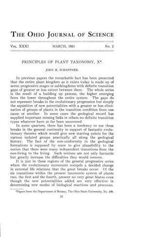 Principles of Plant Taxonomy, X