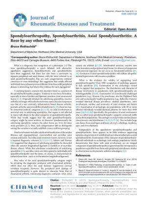 Tei Index in a Sample of Patients with Ankylosing Spondylitis