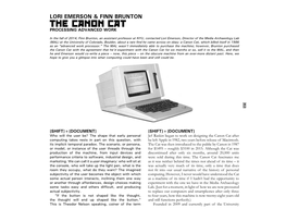 The Canon Cat After of Release Before Macintosh