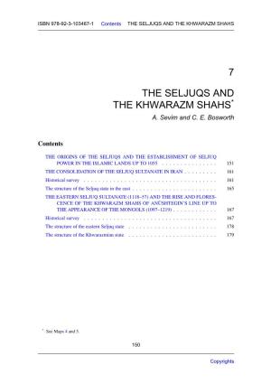 7 the Seljuqs and the Khwarazm Shahs