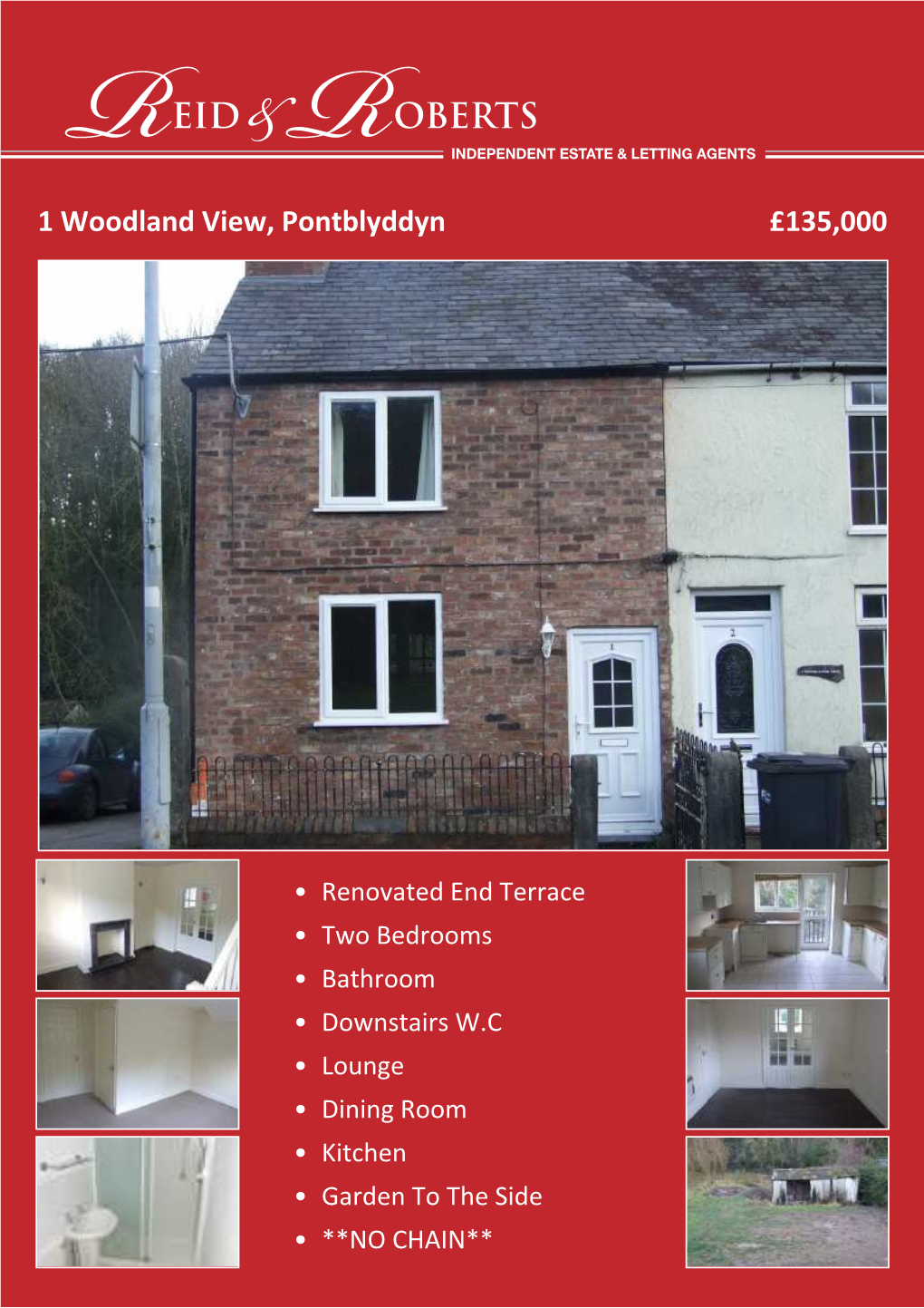 1 Woodland View, Pontblyddyn £135,000