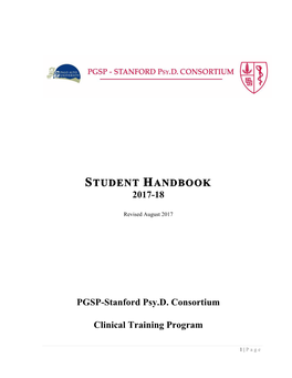 2017-18 Psyd Student Handbook.Pdf